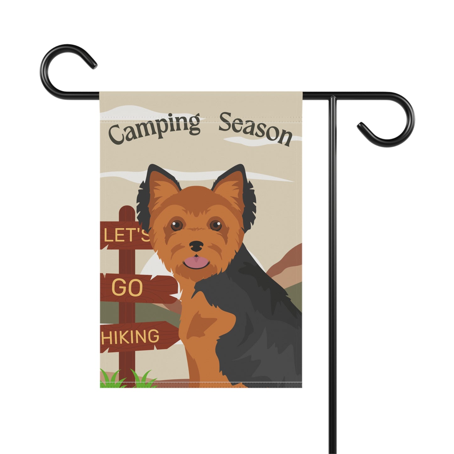 Yorkshire Terrier Dog Camping Garden Flag