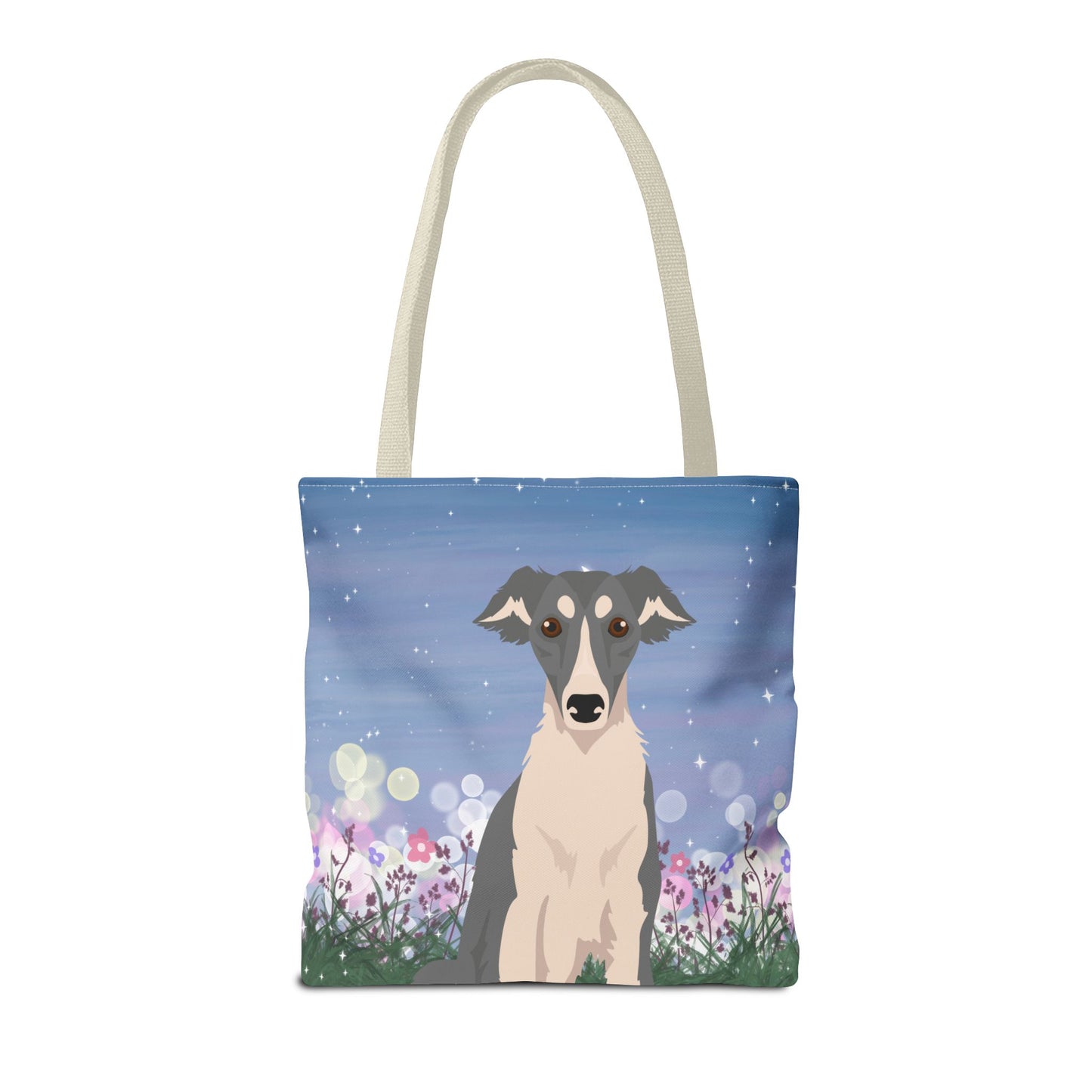 Silken Windhound Dog Tote Bag 16x16