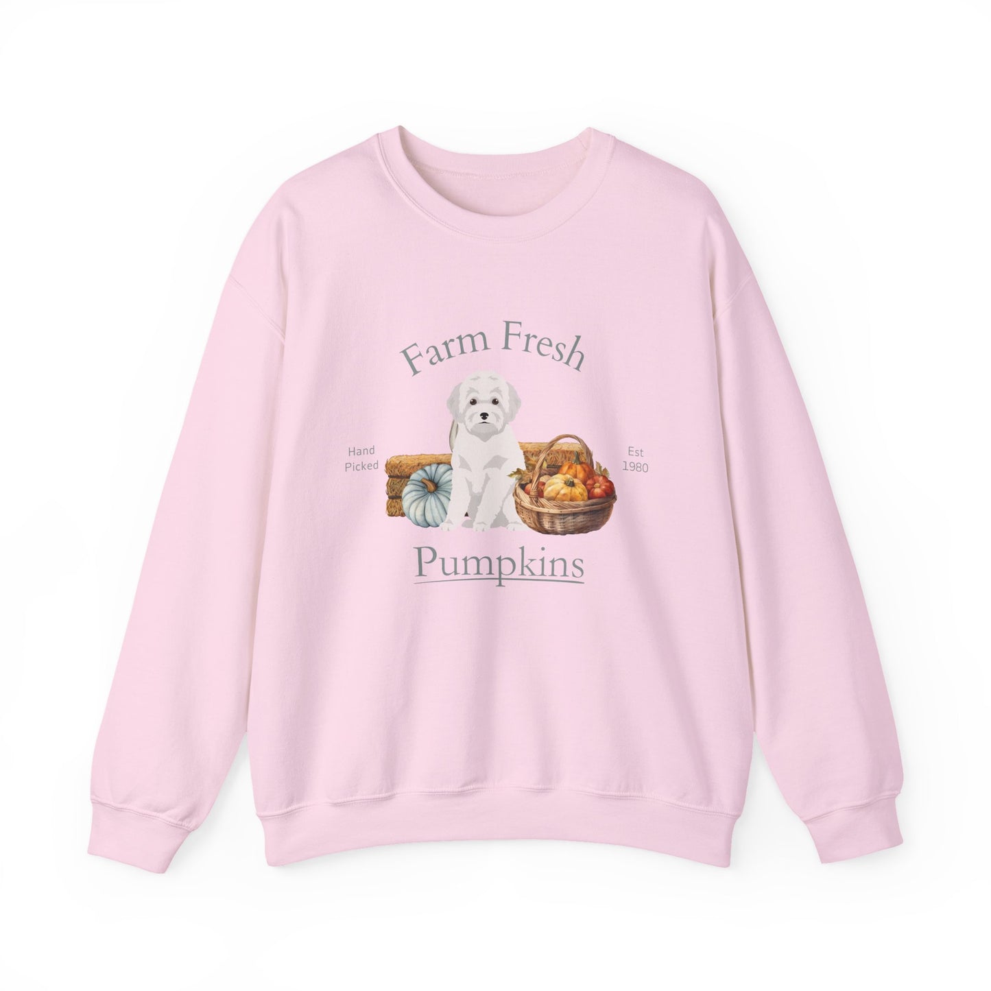 Toy Poodle Dog Fall Farm Fresh Unisex Heavy Blend Crewneck Sweatshirt