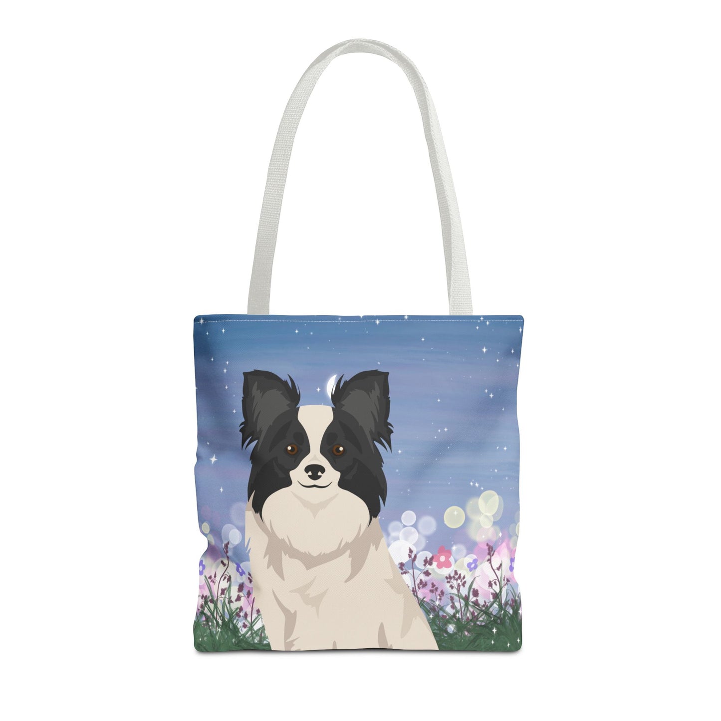 Papillon Dog Tote Bag 16x16