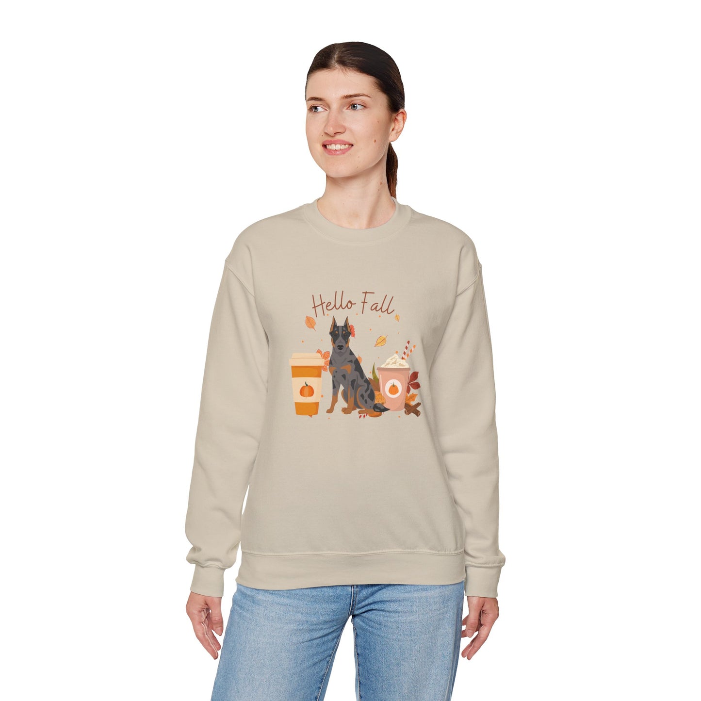 Beauceron Dog Fall Halloween Unisex Heavy Blend Crewneck Sweatshirt