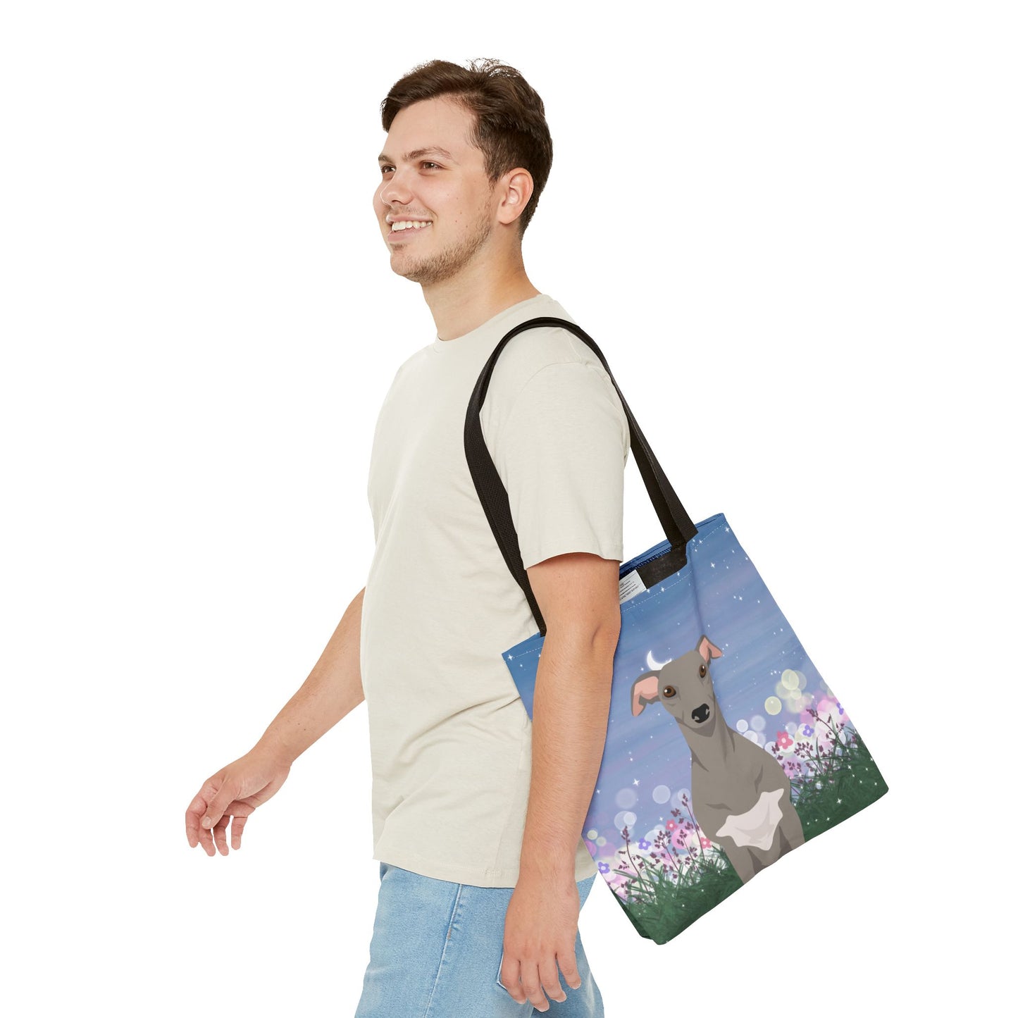 Whippet Dog Tote Bag 16x16