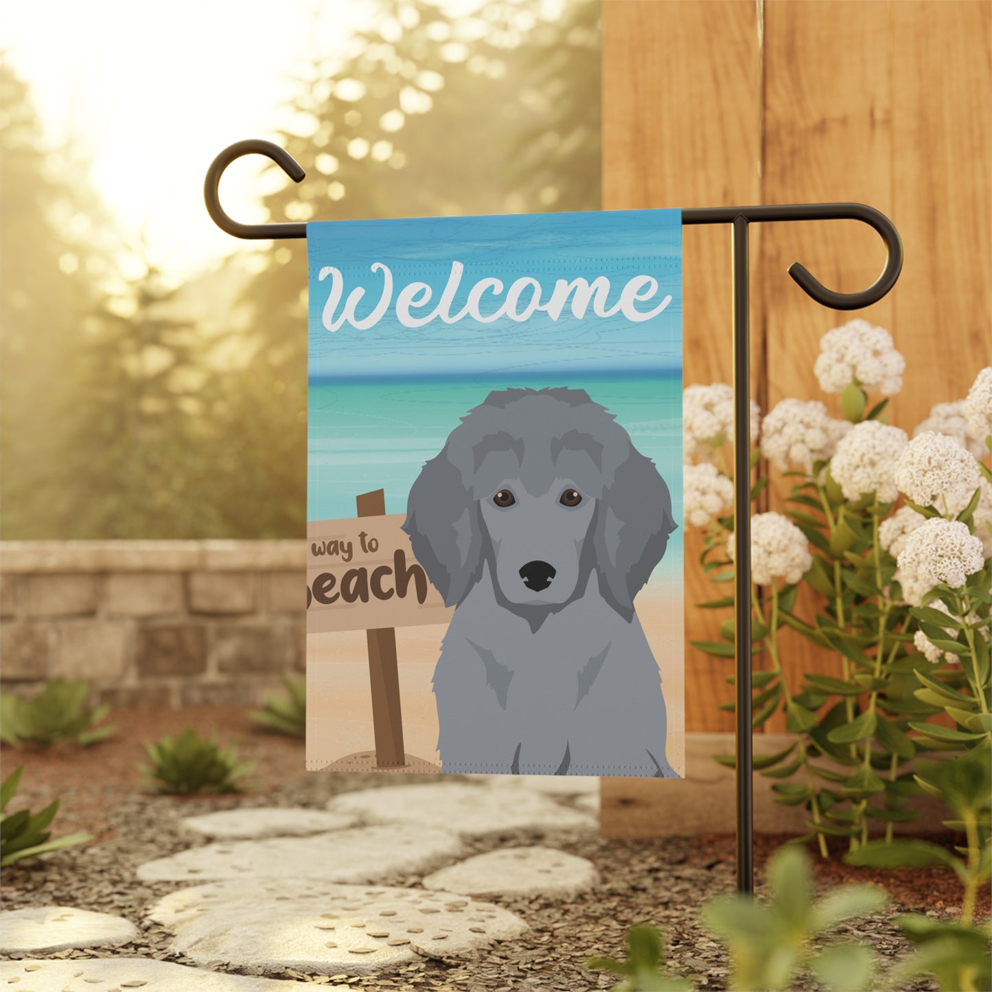 Poodle Dog Garden Flag