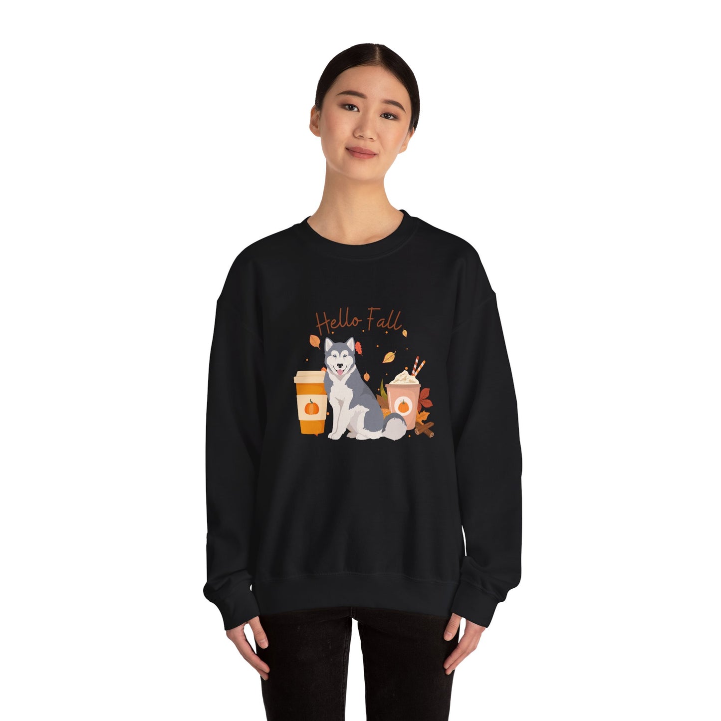 Copy of Copy of Copy of Canadian Inuit Dog Fall Halloween Unisex Heavy Blend Crewneck Sweatshirt