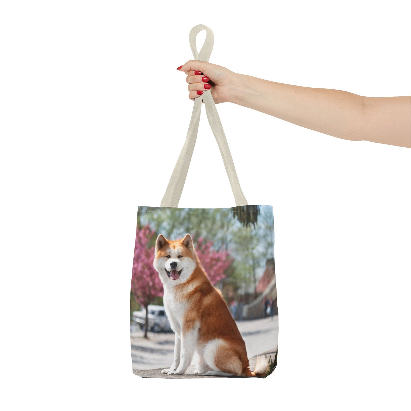 Japanese Akita Dog Tote Bag 13x13