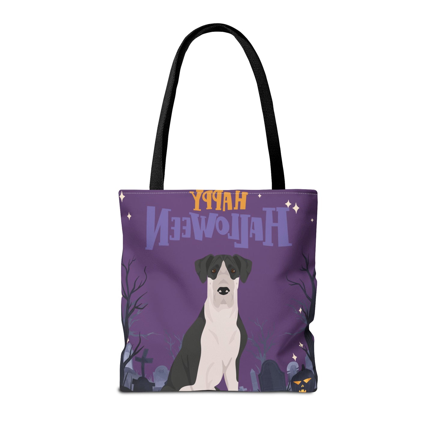Great Dane Dog Happy Halloween Tote Bag 16x16