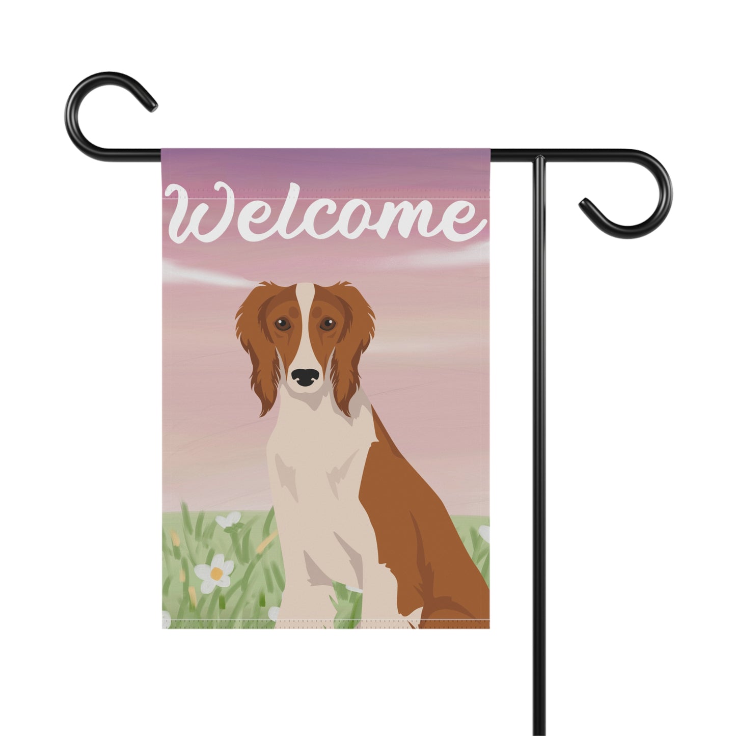 Saluki Dog Welcome Garden Flag