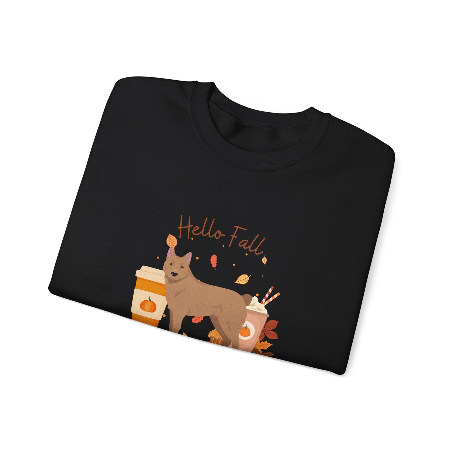 Donggyeongi Dog Fall Unisex Heavy Blend Crewneck Sweatshirt