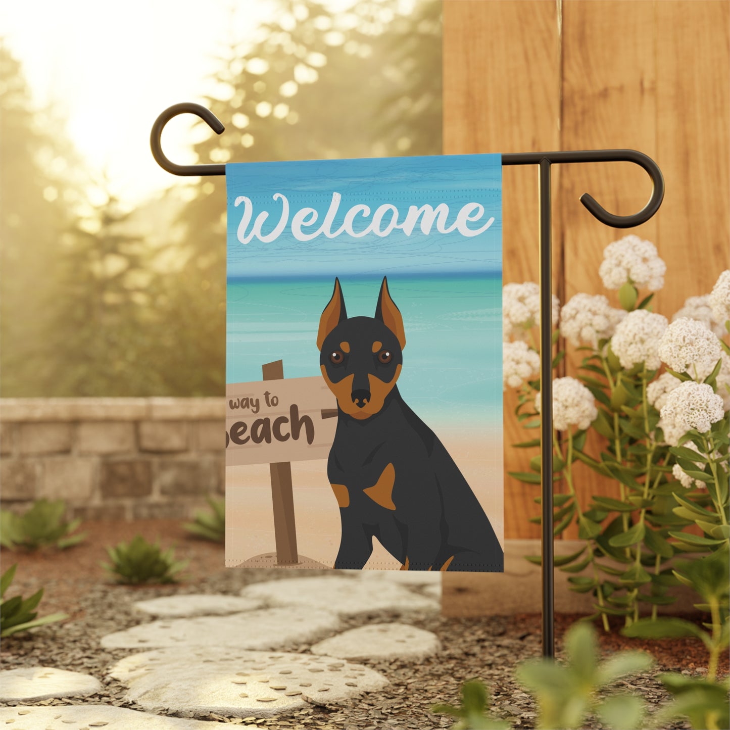 Miniature Pinscher Dog Garden Flag