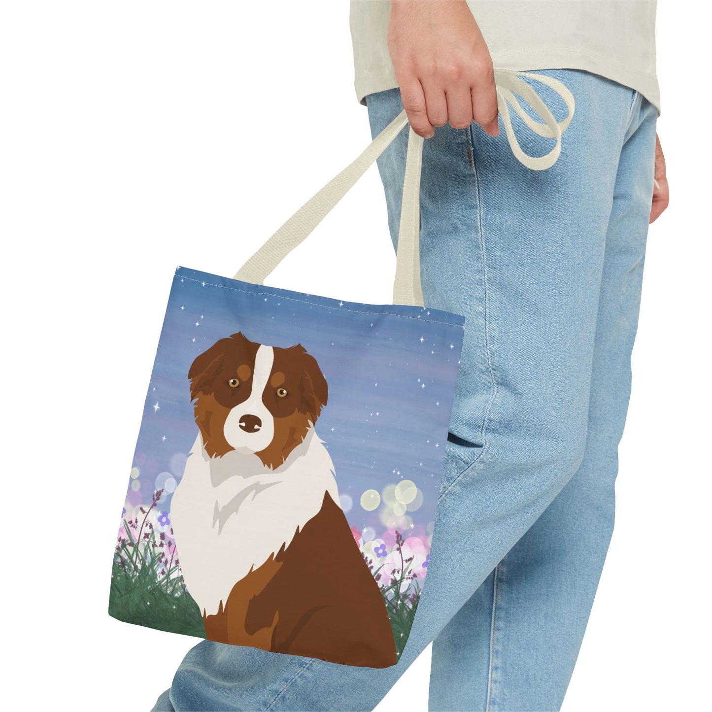 Australian Shepherd Dog Tote Bag 13x13