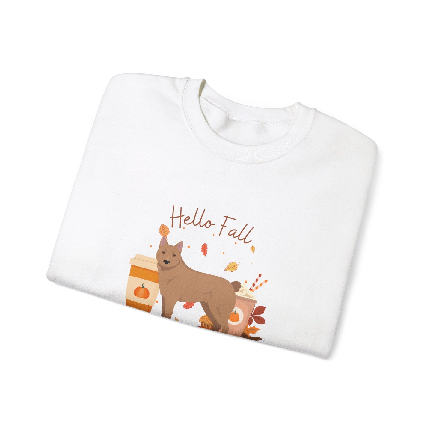 Donggyeongi Dog Fall Unisex Heavy Blend Crewneck Sweatshirt