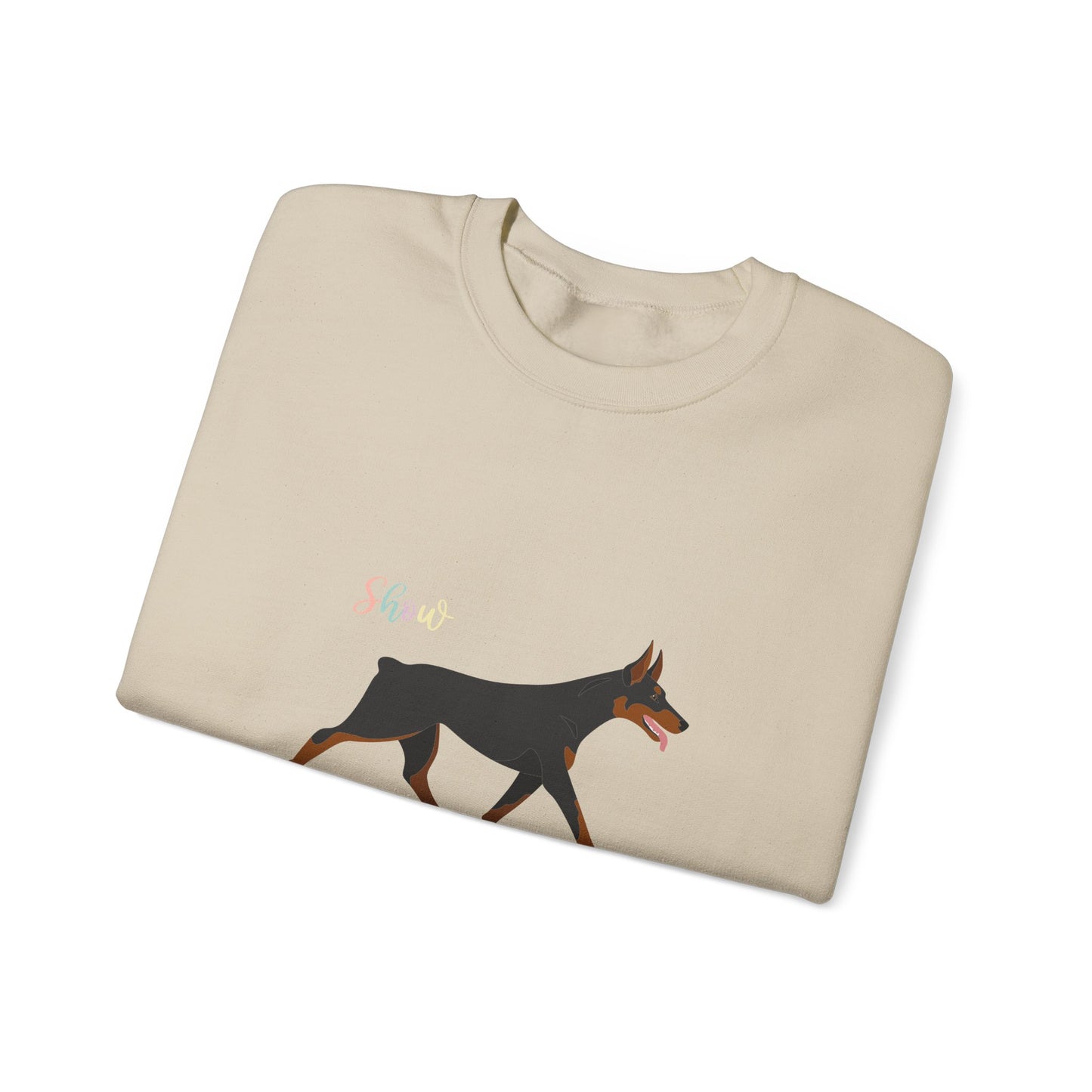 Doberman Pinscher Dog Unisex Heavy Blend Crewneck Sweatshirt