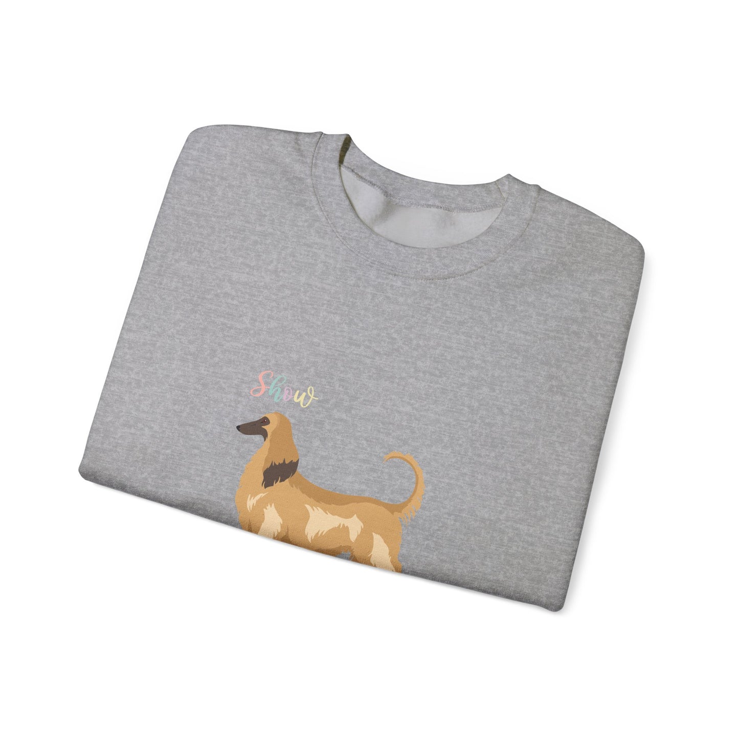 Afghan Hound Dog Unisex Heavy Blend Crewneck Sweatshirt