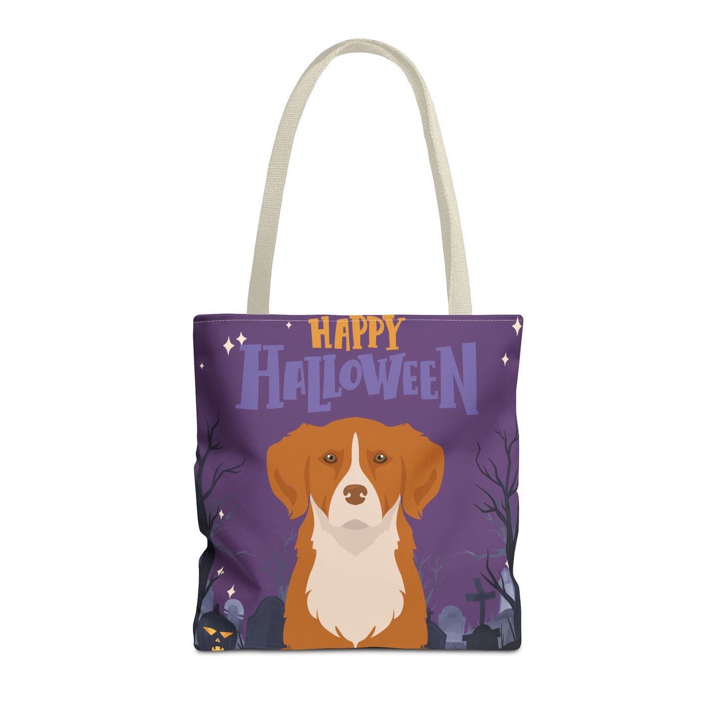 Nova Scotia Duck Tolling Retriever Dog Happy Halloween Tote Bag 16x16