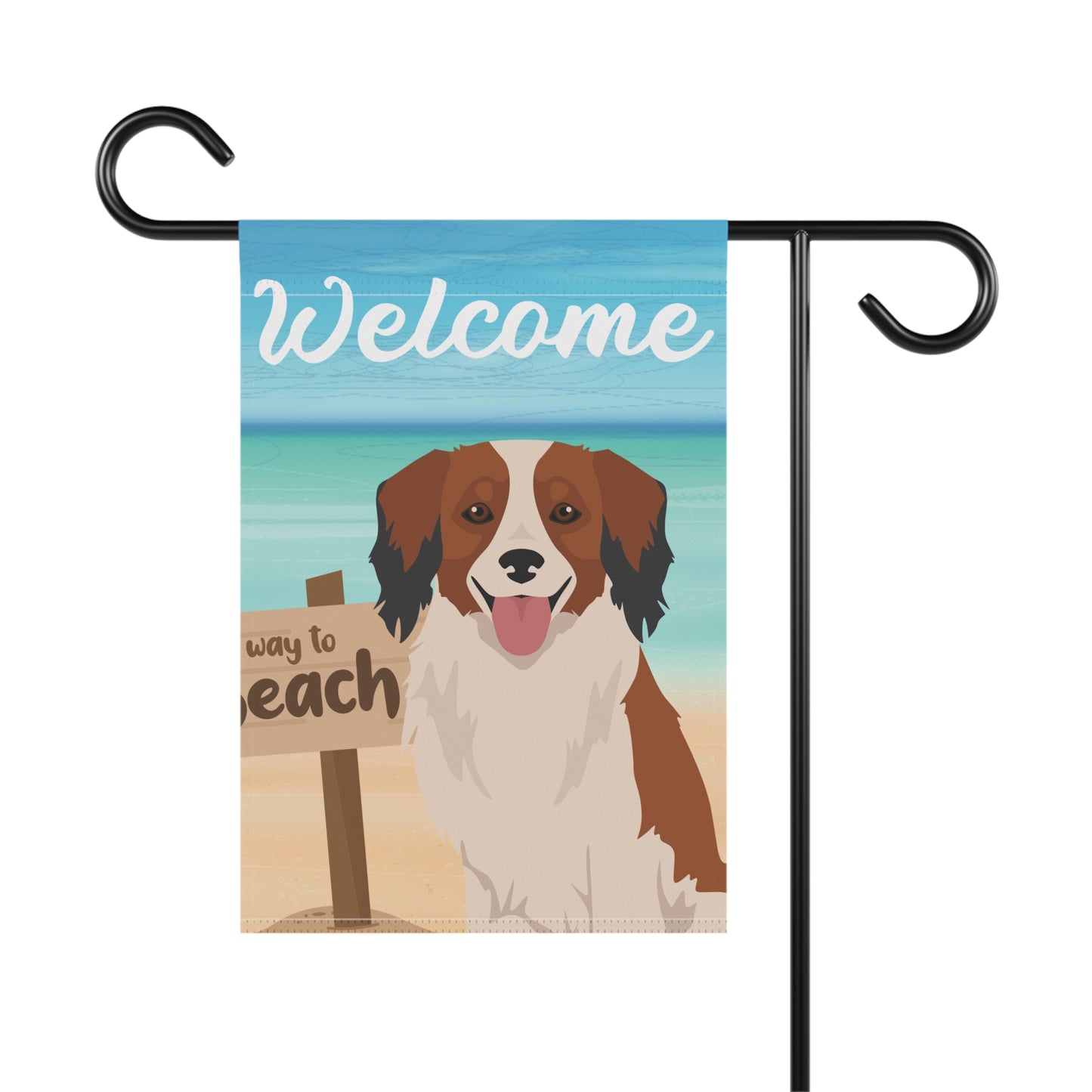 Kooikerhondje Dog Garden Flag