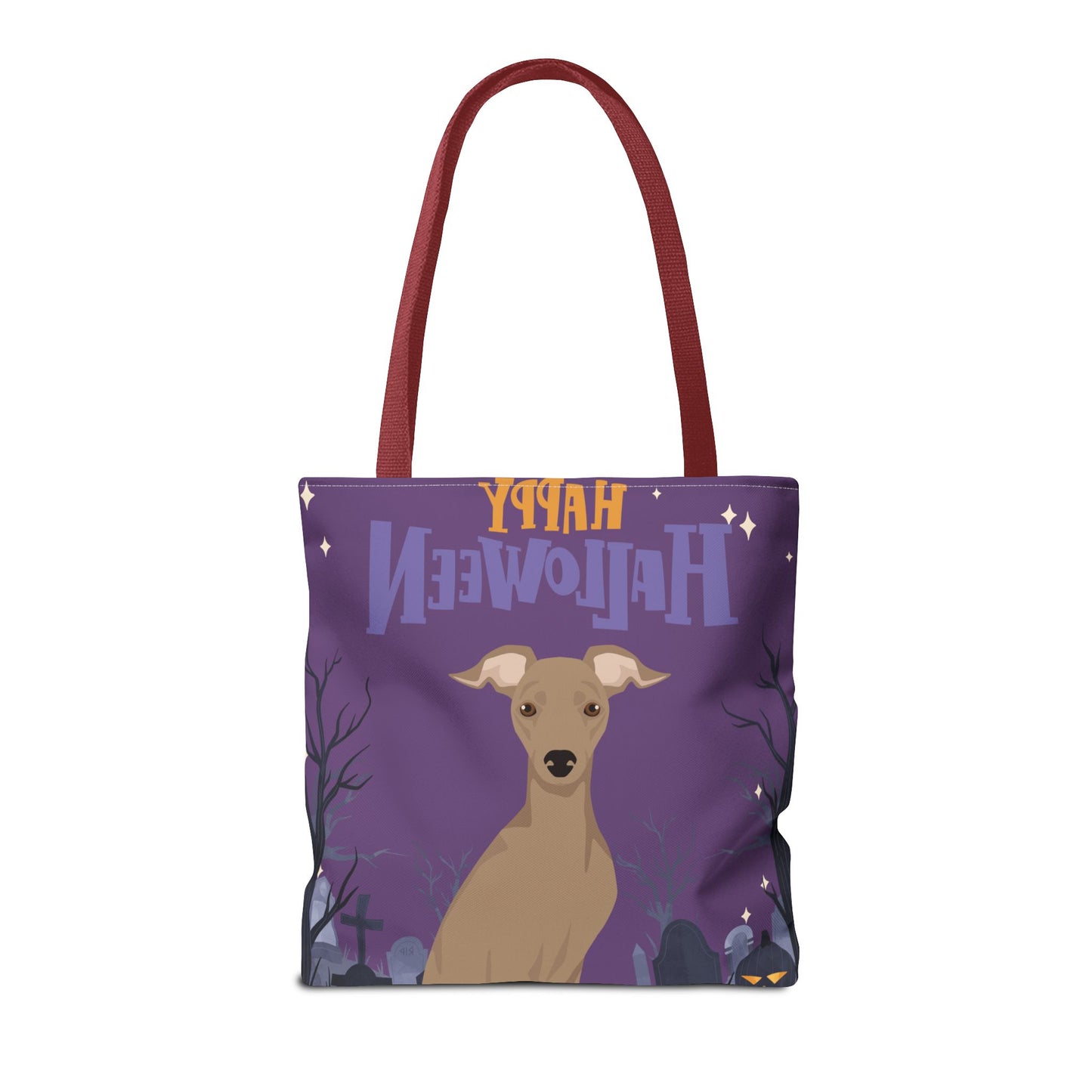 Italian Greyhound Dog Happy Halloween Tote Bag 16x16