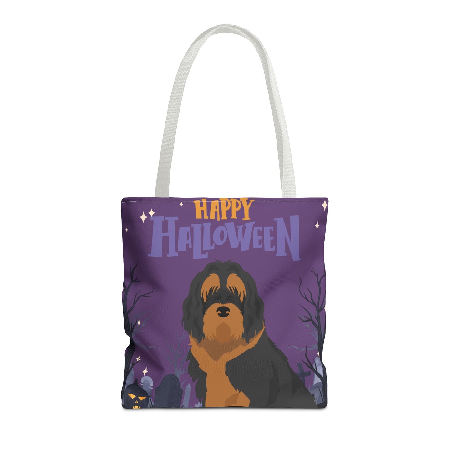 Otterhound Dog Happy Halloween Tote Bag 16x16