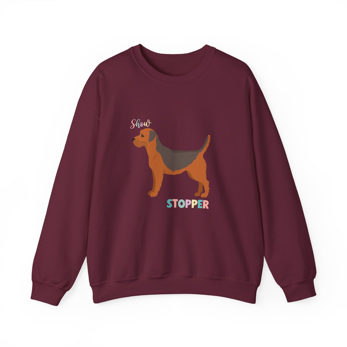 Border Terrier Dog Unisex Heavy Blend Crewneck Sweatshirt
