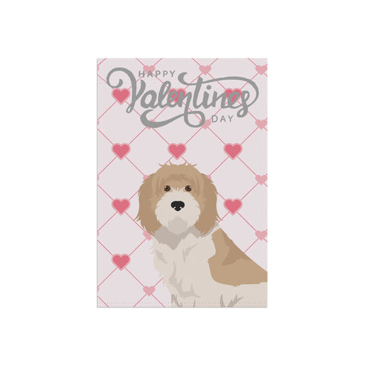 Grand Bassett Griffon Vendeen Dog Valentines Day Garden Flag