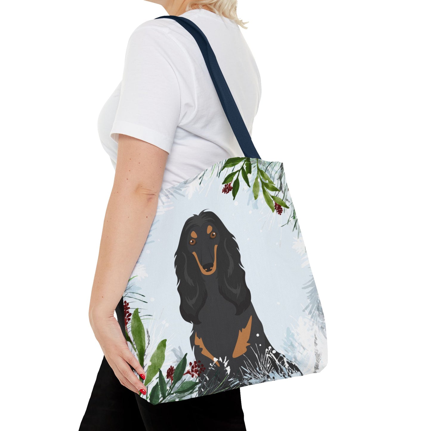 Afghan Hound Dog Christmas Holiday Tote Bag 16x16