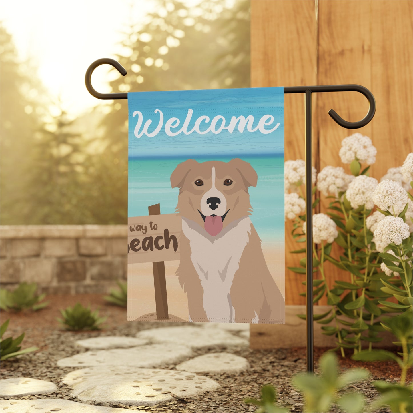 English Shepherd Dog Garden Flag