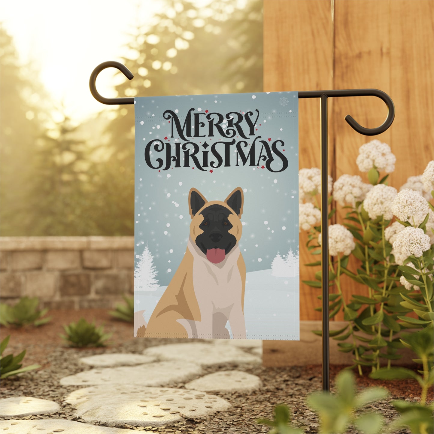 American Akita Dog Garden Flag