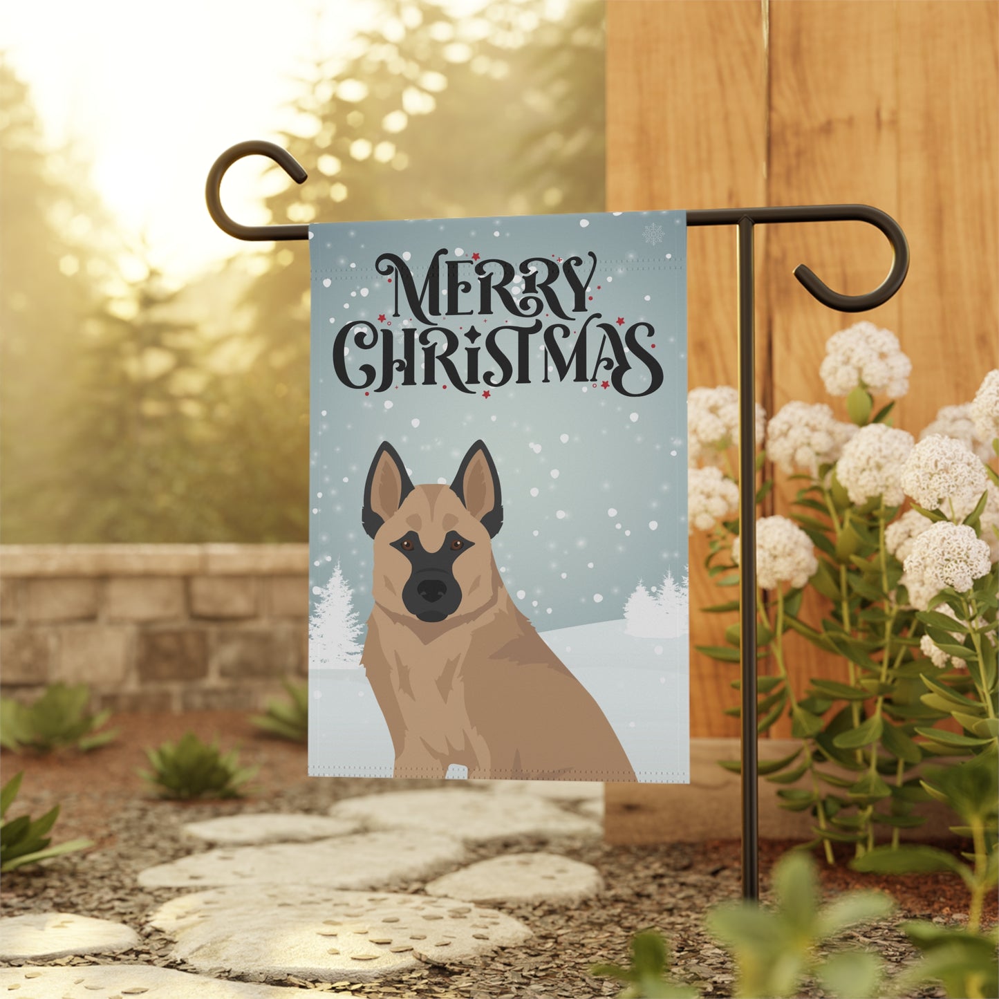 Hallefors Elkhound Dog Garden Flag