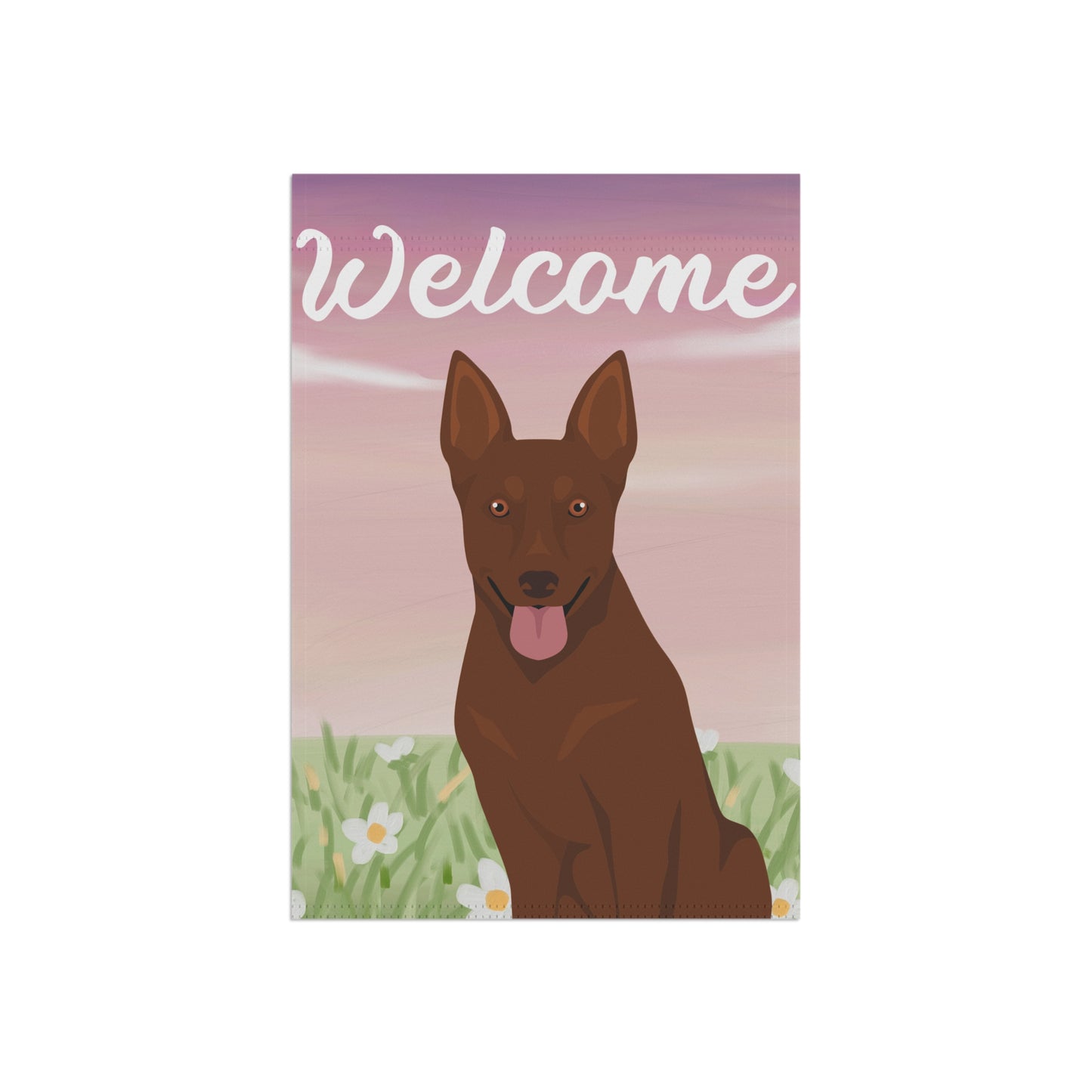 Australian Kelpie Dog Welcome Garden Flag