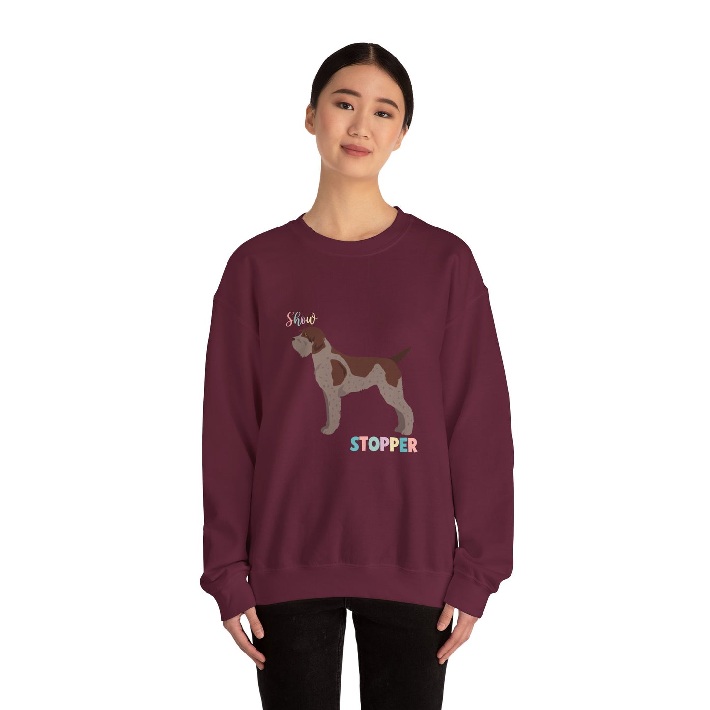 Wirehaired Pointer Griffon Dog Unisex Heavy Blend Crewneck Sweatshirt
