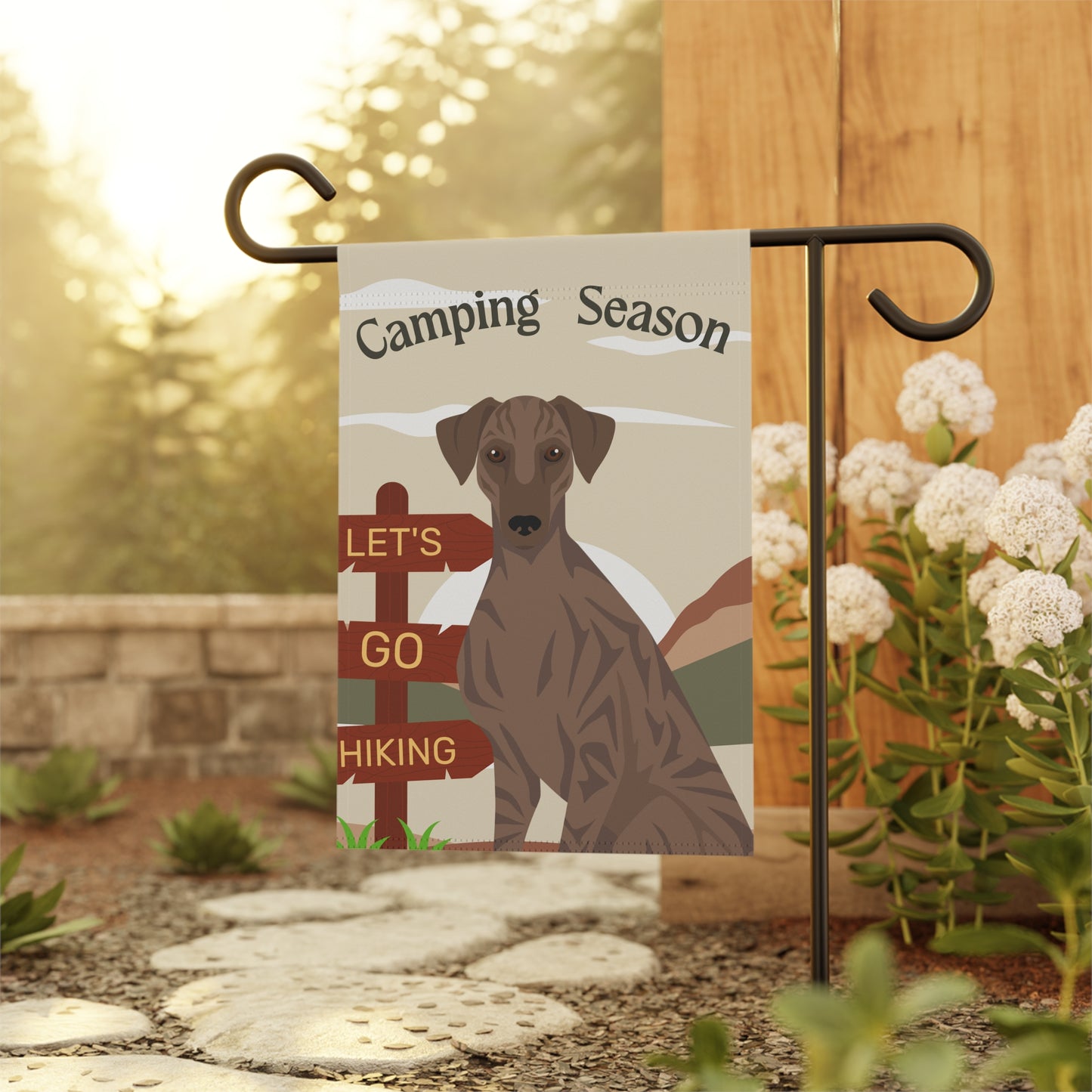 Sloughi Dog Camping Garden Flag
