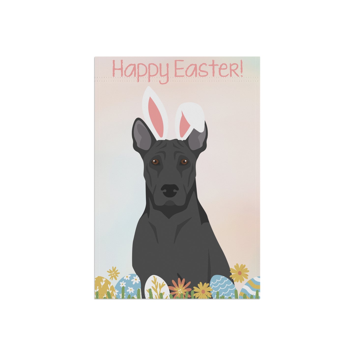 Thai Ridgeback Dog Happy Easter Garden Flag