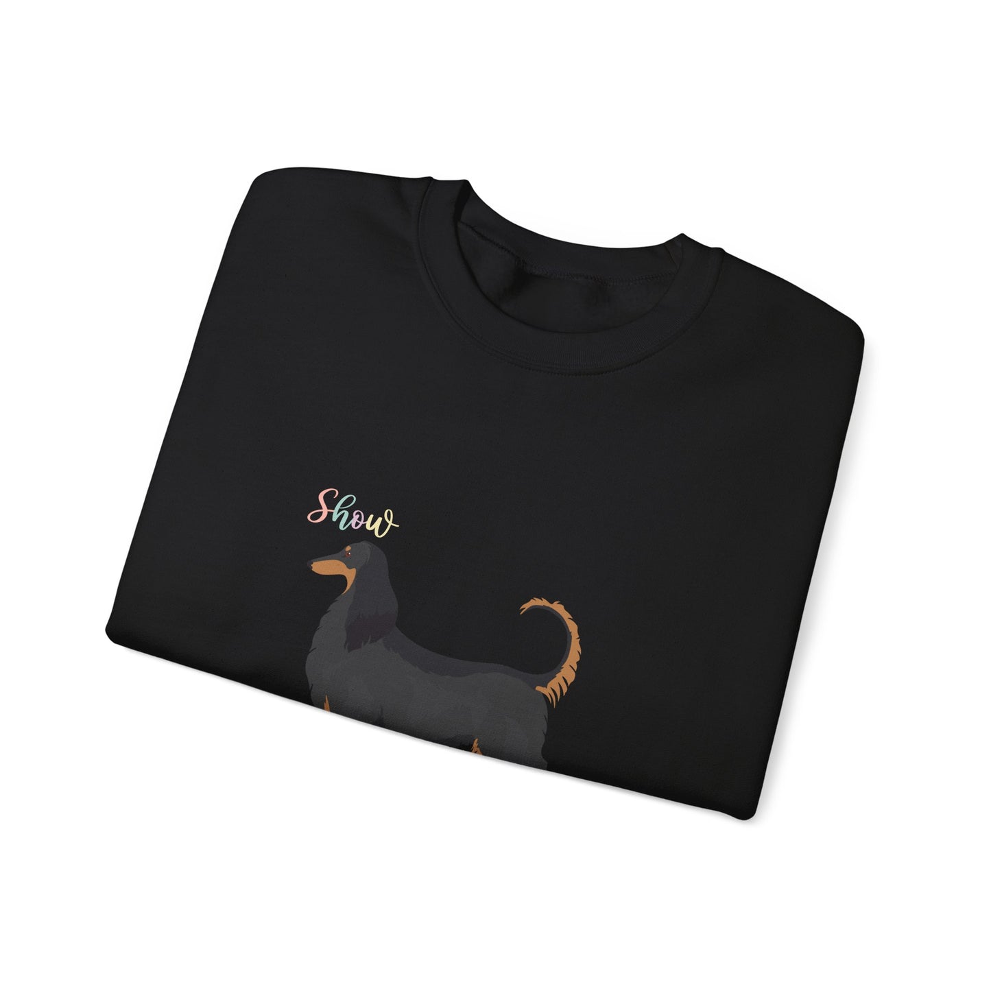 Afghan Hound Dog Unisex Heavy Blend Crewneck Sweatshirt