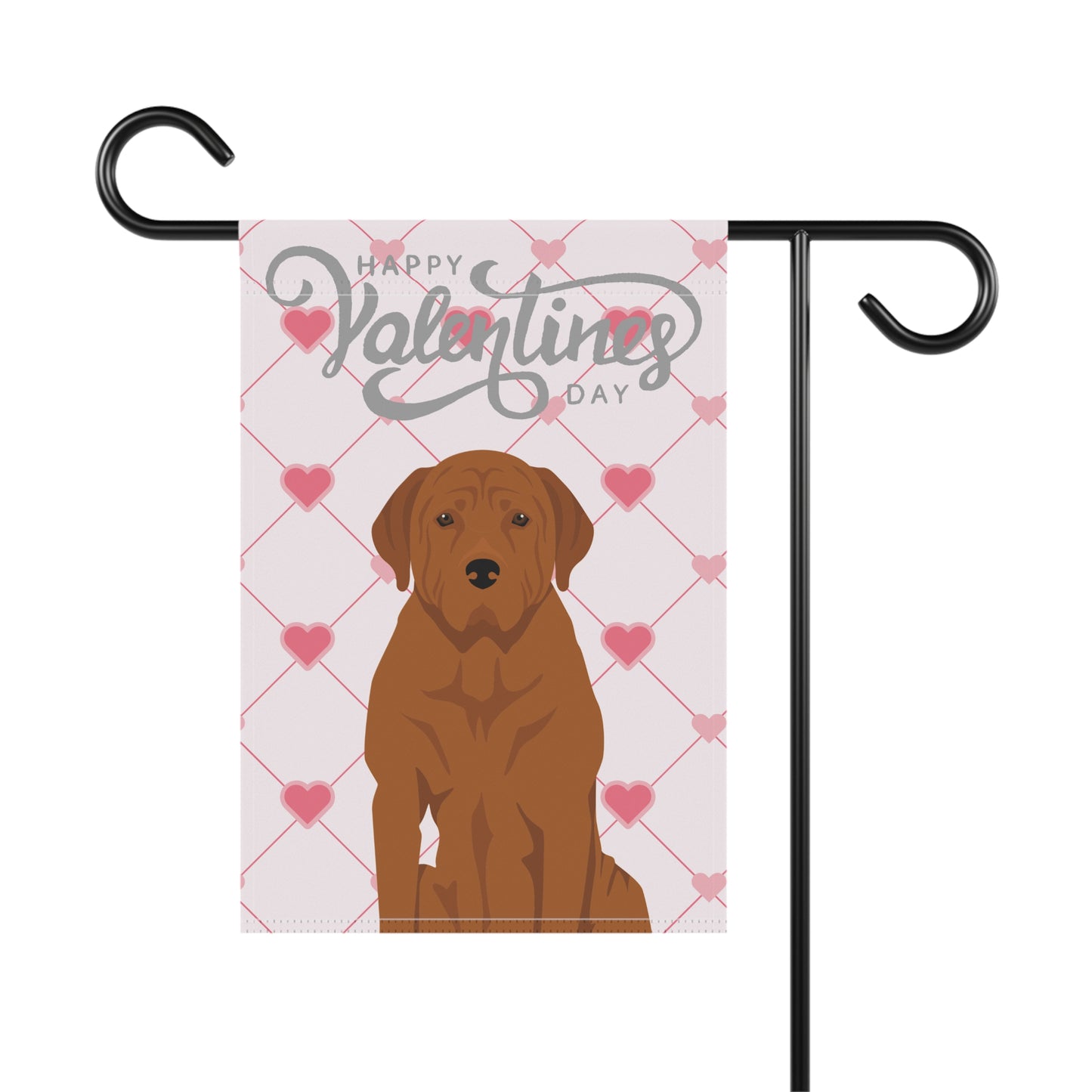 Tosa Inu Dog Valentines Day Garden Flag