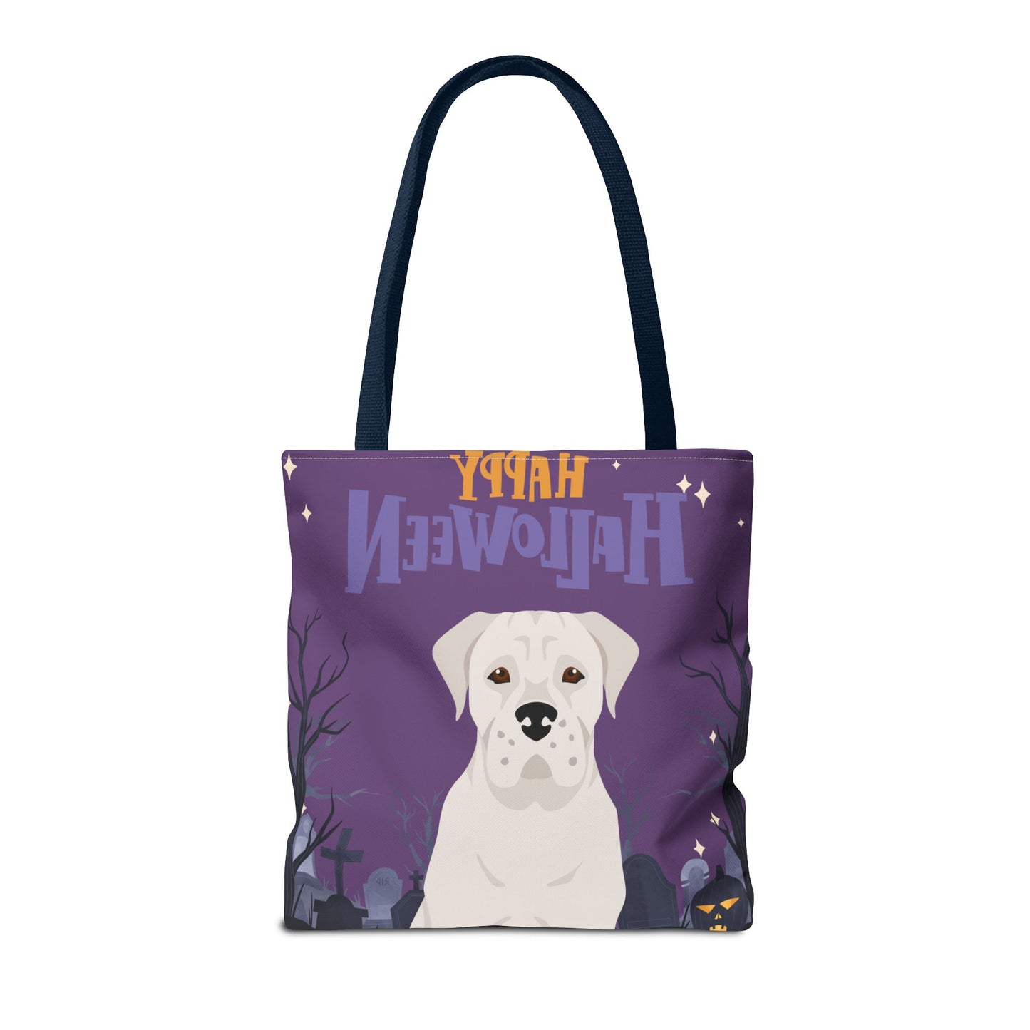 Dogo Argentino Dog Happy Halloween Tote Bag 16x16