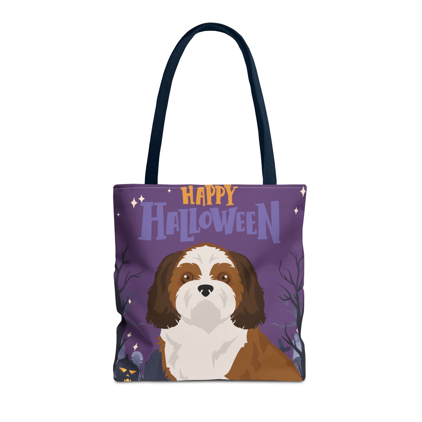 Shih Tzu Dog Happy Halloween Tote Bag 16x16