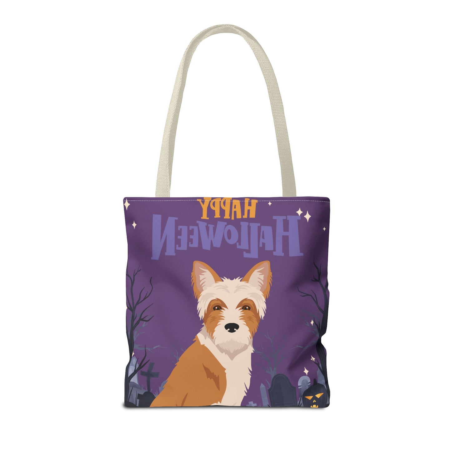 Portuguese Podengo Dog Happy Halloween Tote Bag 16x16