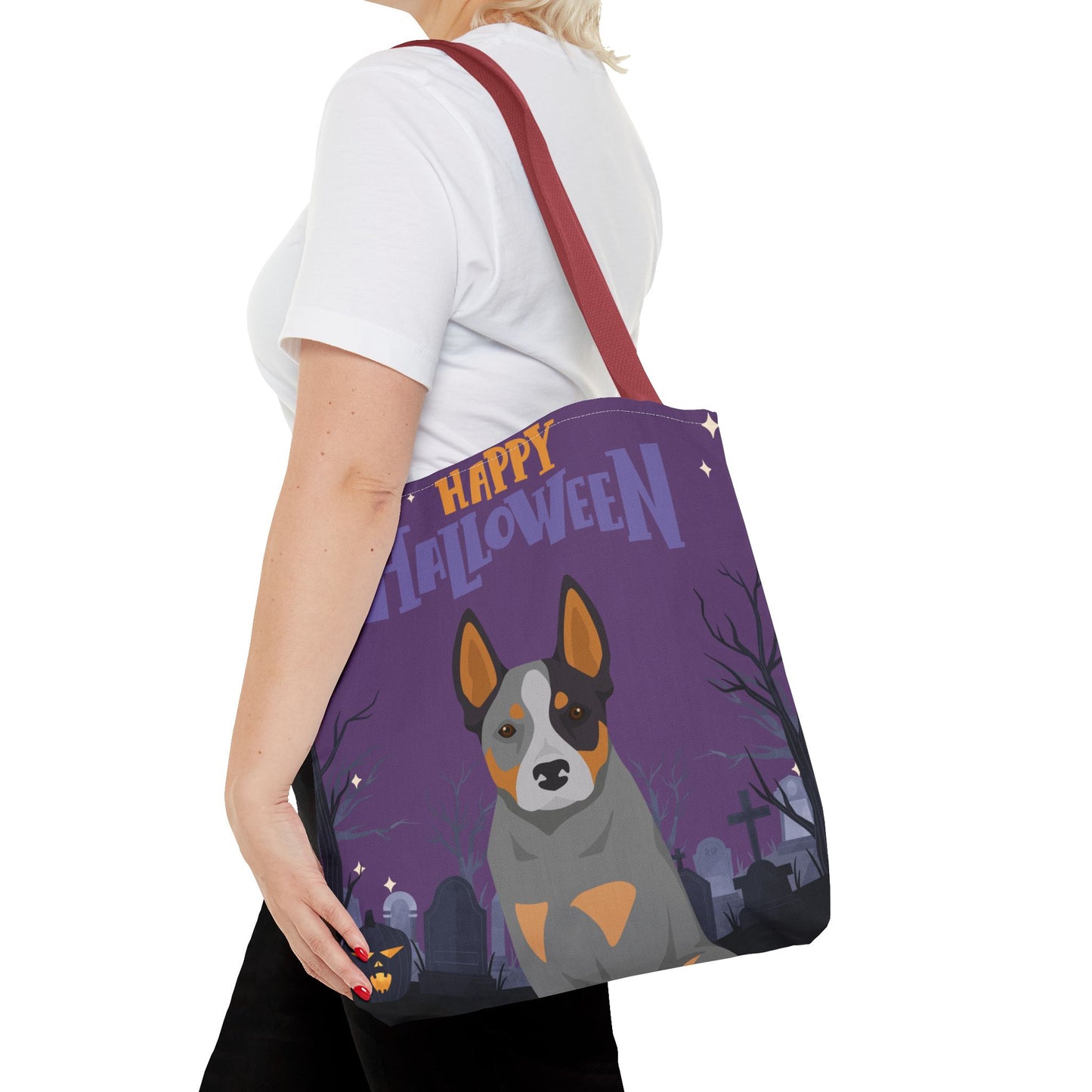 Australian Cattle Dog Dog Happy Halloween Tote Bag 16x16