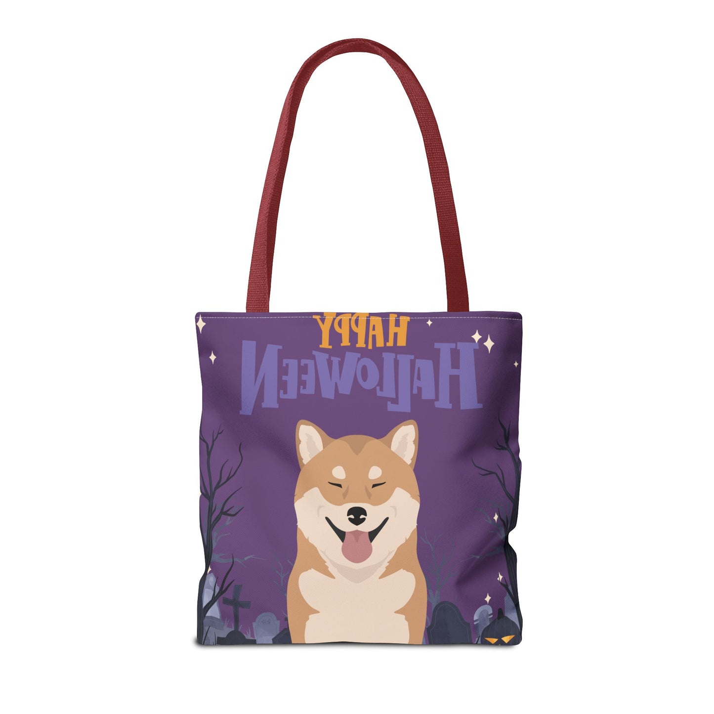 Shiba Inu Dog Happy Halloween Tote Bag 16x16