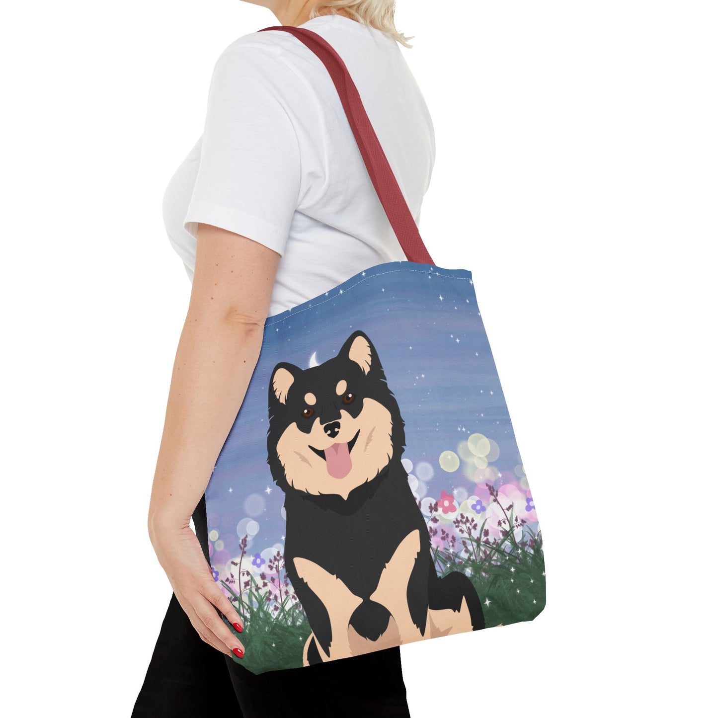 Finnish Lapphund Dog Tote Bag 16x16