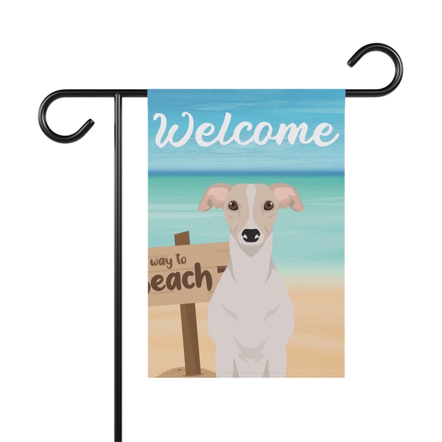 Whippet Dog Garden Flag