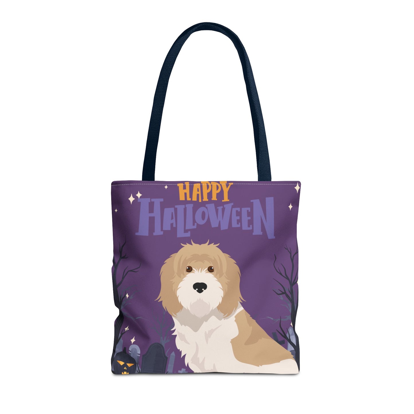 Grand Basset Griffon Vendeen Dog Happy Halloween Tote Bag 16x16