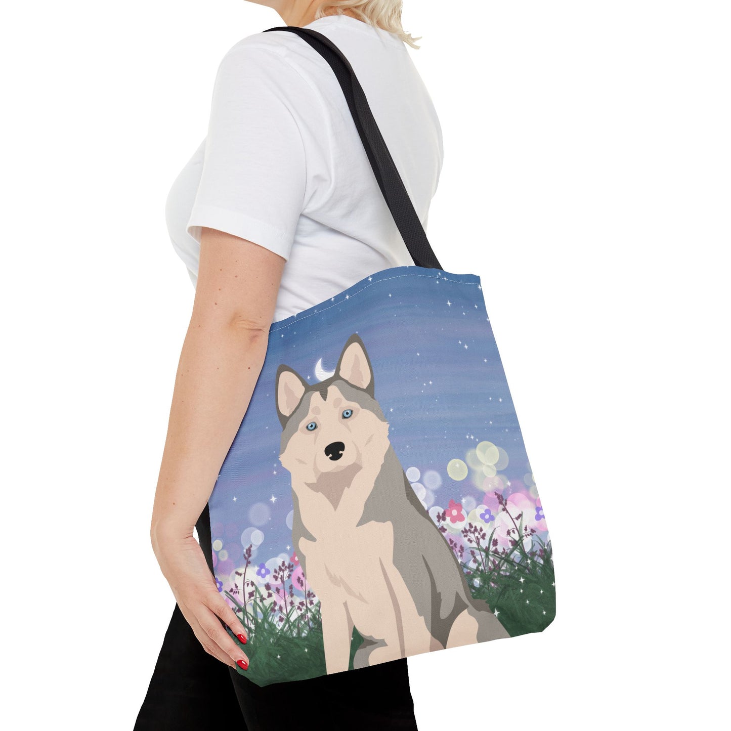 Alaskan Husky Dog Tote Bag 16x16