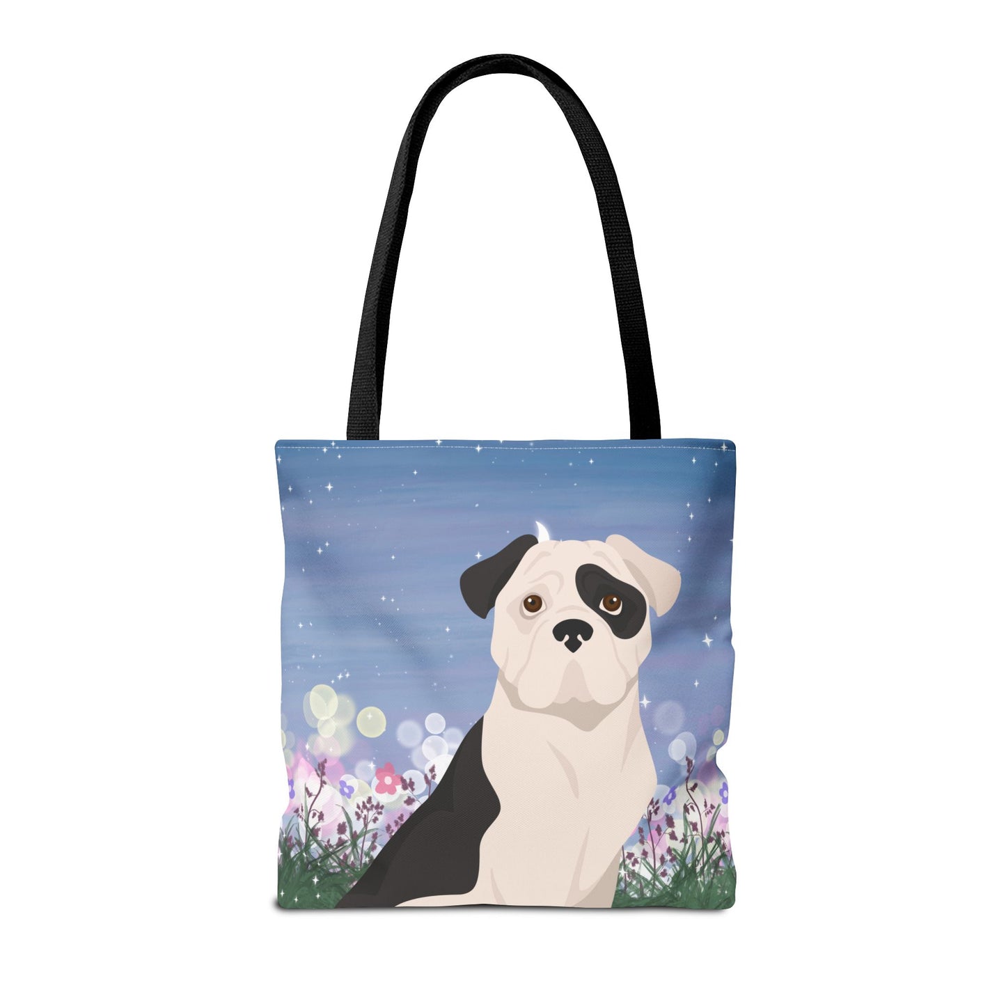 American Bulldog Dog Tote Bag 16x16