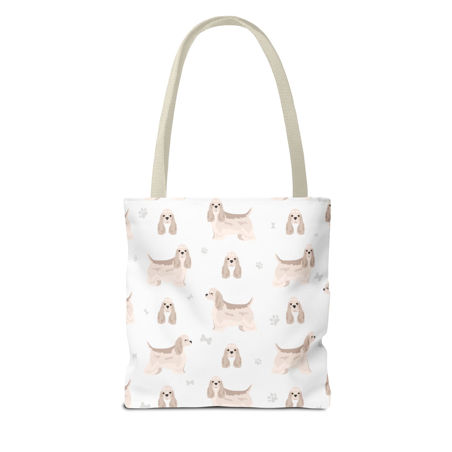 American Cocker Spaniel Dog Tote Bag, Cocker Spaniel Dog Mom Gift