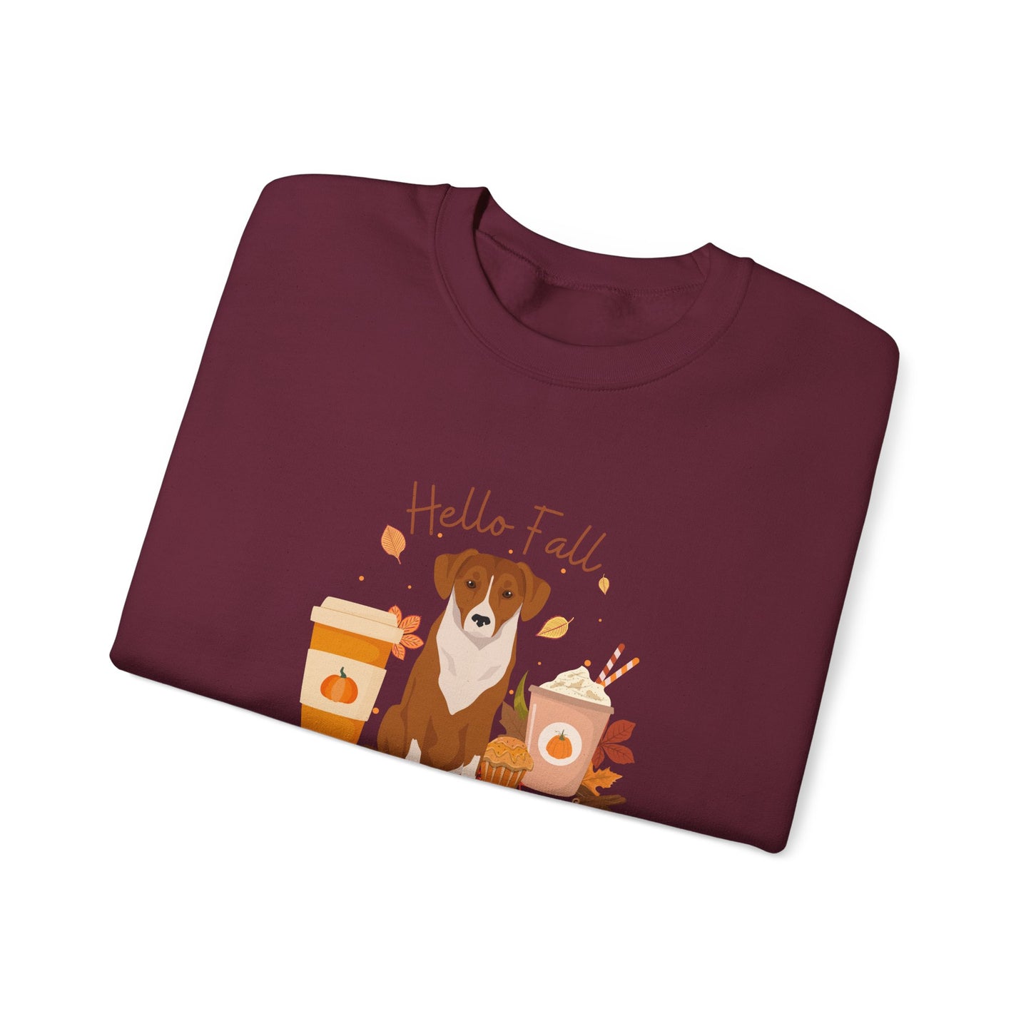 Australian Pinscher Dog Fall Unisex Heavy Blend Crewneck Sweatshirt