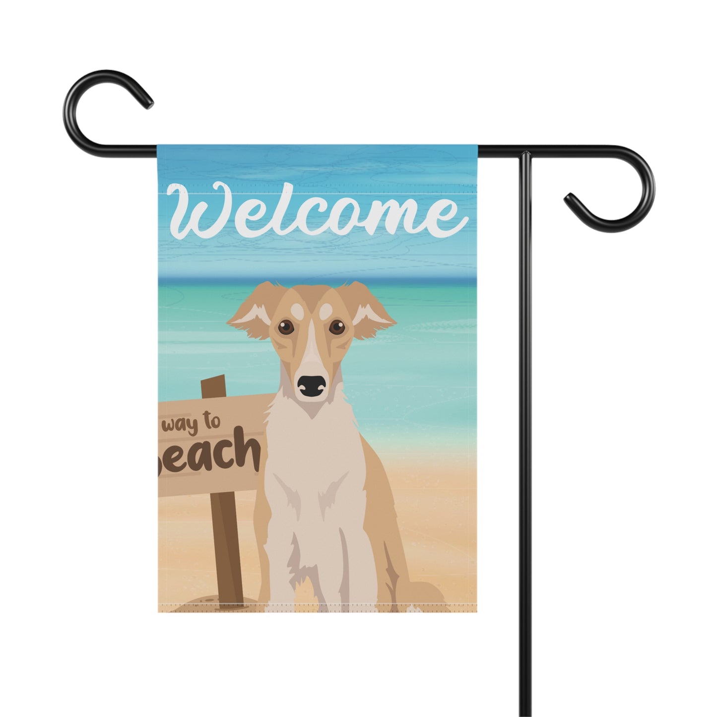 Silken Windhound Dog Garden Flag
