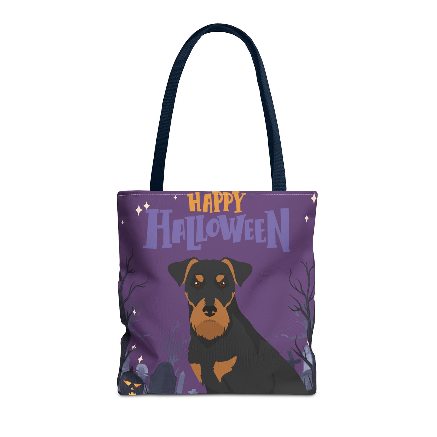 Jadgterrier Dog Happy Halloween Tote Bag 16x16