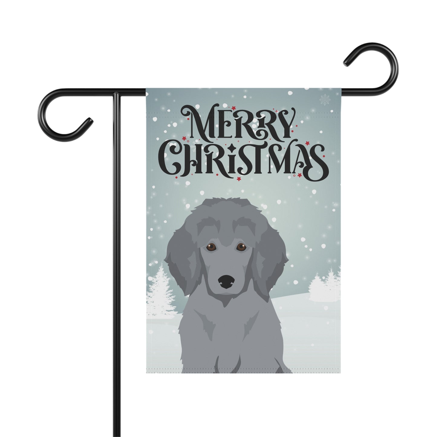 Standard Poodle Dog Garden Flag