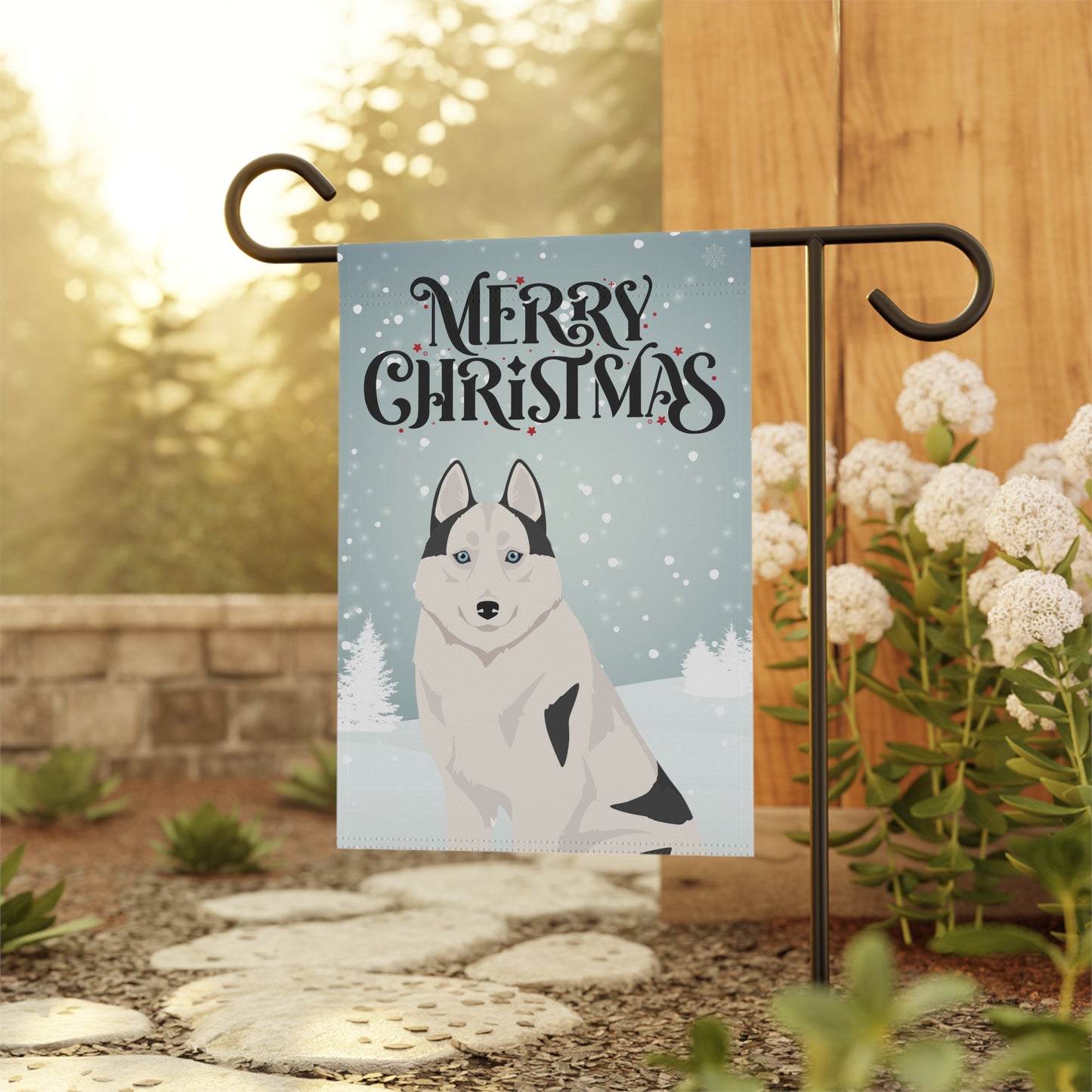 Siberian Husky Dog Garden Flag