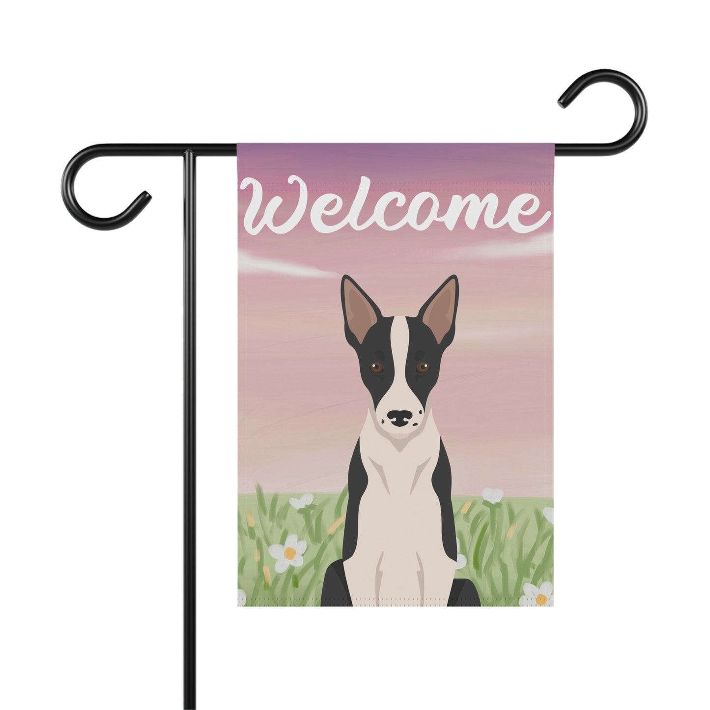 Border Collie Dog Welcome Garden Flag